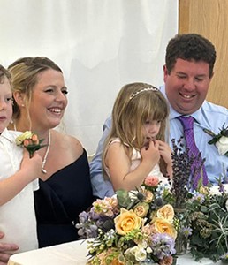 Amy and Sam marry at the Hospice