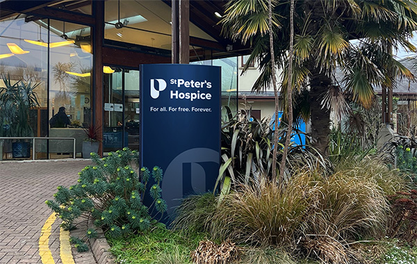 The new St Peter's Hospice brand