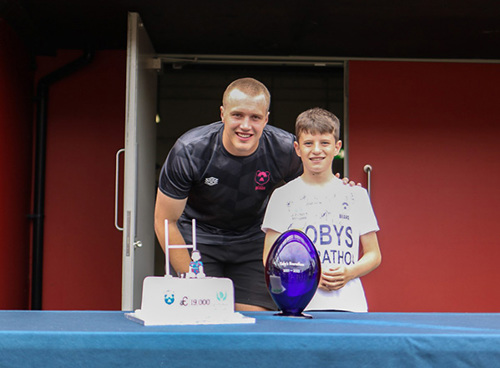 Toby with Fitz Harding