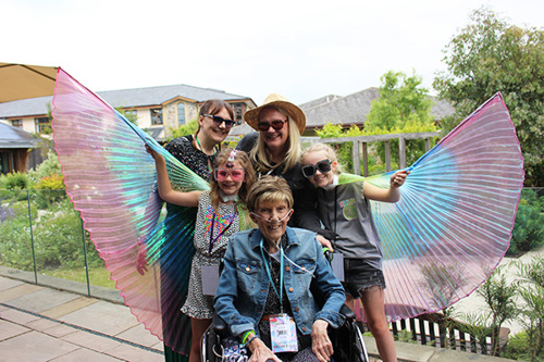 Trish and family at TrishFest