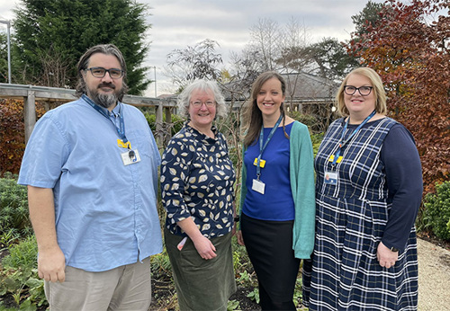 St Peter's Hospice staff involved in the project