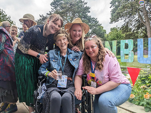 Trish and family at TrishFest