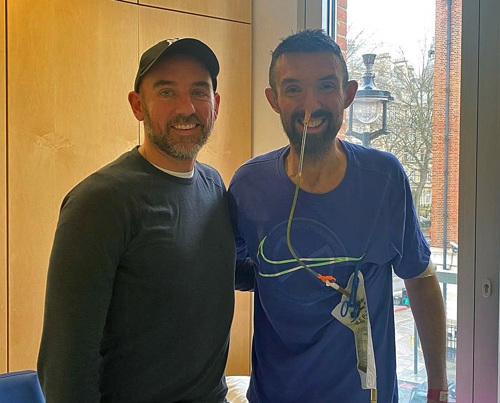 Best friend David is supporting Mark