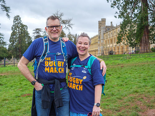A couple at The Rugby March
